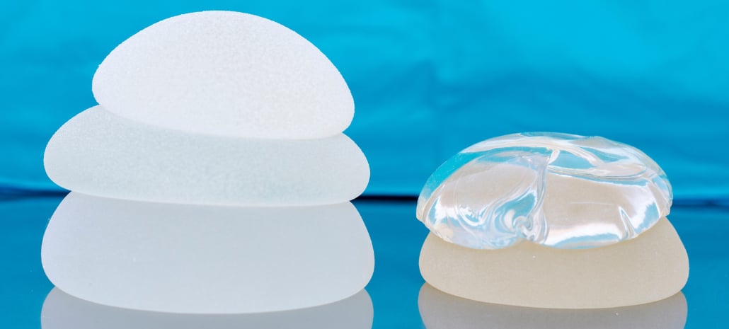 Comparison of different breast implant types and shapes, illustrating options for choosing the best implant